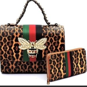 2 Piece Set Queen Bee Boxy Satchel